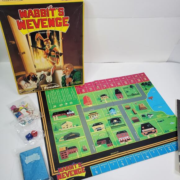 Wabbit Wampage/Wabbit's Wevenge - Pacesetter Games Board Games 1986 - Picture 14 of 16
